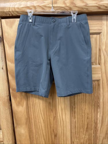 NEW Under Armour Mens UA Matchplay Golf Shorts Gray Size 34 9in Inseam