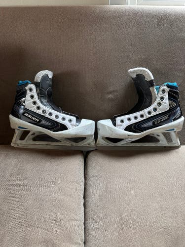 2016 Bauer Reactor 9000 Hockey Goalie Skates Extra Wide Width Size 4.5 (Used)
