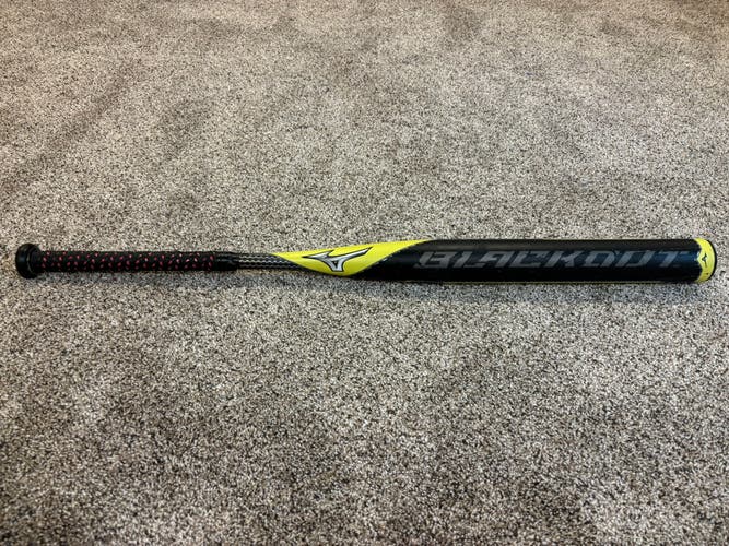 Used Mizuno Blackout End Load USSSA 220 Slowpitch Softball Bat - 27.5oz.