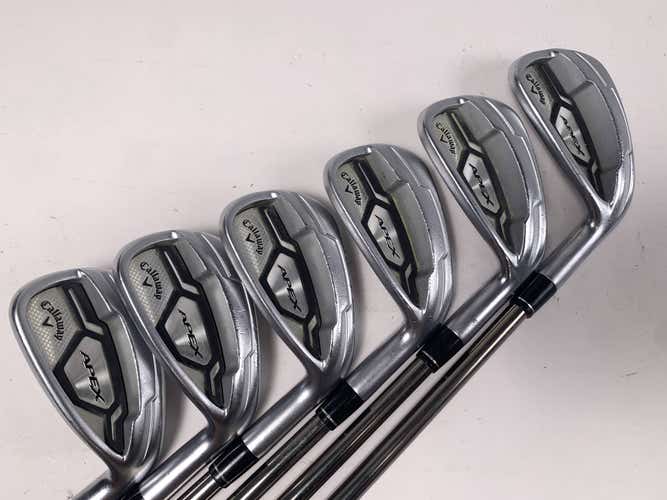 Callaway Apex CF 16 Iron Set 5-PW 2* Flat Recoil 460 F4 Stiff Graphite Mens RH