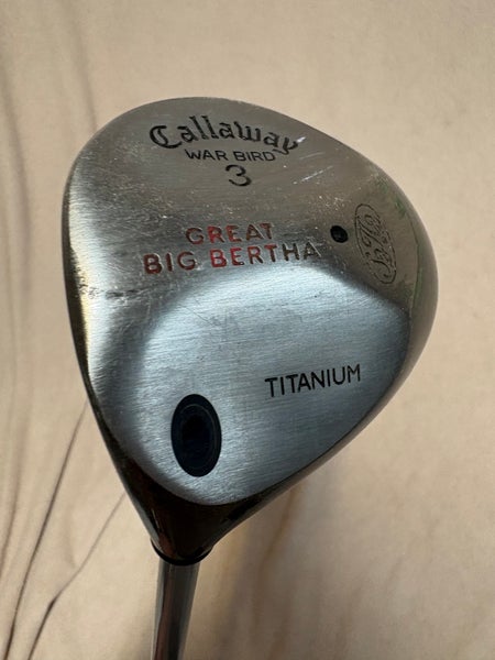 Men's Callaway Great Big Bertha WarBird LHand Fairway Wood Regular Flex 3 Wood Graphite Shaft (Used)