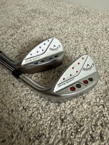 CUSTOM USA Callaway Jaws Raw Wedges 54 and 58 degree