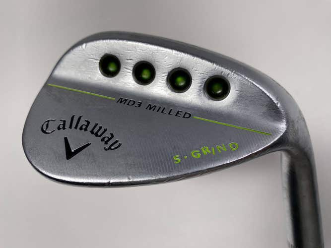 Callaway MD3 Milled Black S-Grind Wedge 54* 10 Dynamic Gold Wedge Steel Mens RH