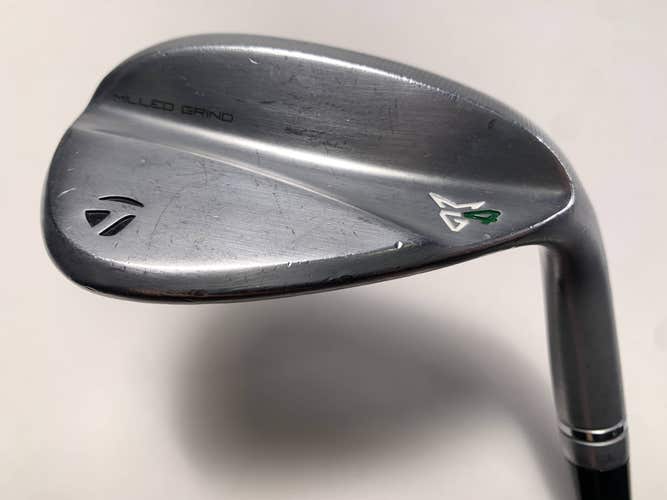 TaylorMade Milled Grind 4 Chrome Wedge 56* 12 Bounce SB 115g Wedge Steel Mens RH