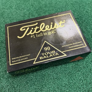 Vintage Titleist 100 Tour Balata Golf Balls - One Dozen (12) New In Box No Logos
