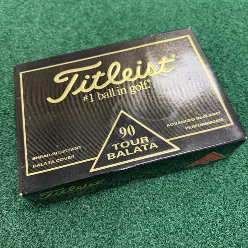 Vintage Titleist 100 Tour Balata Golf Balls - One Dozen (12) New In Box No Logos