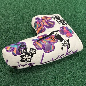Black Clover CMC Design Live Lucky Hula Purple Blade Putter Headcover MINT!