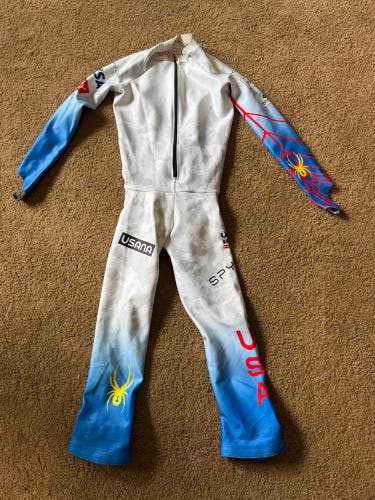 Men's Large Spyder U.S. Ski Team Ski Suit (Used) FIS Legal