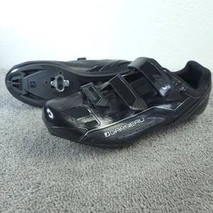 Louis Garneau Chrome Cycling Shoes Mens Size 14 HRS-80 Black Triple Strap