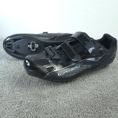 Louis Garneau Chrome Cycling Shoes Mens Size 14 HRS-80 Black Triple Strap
