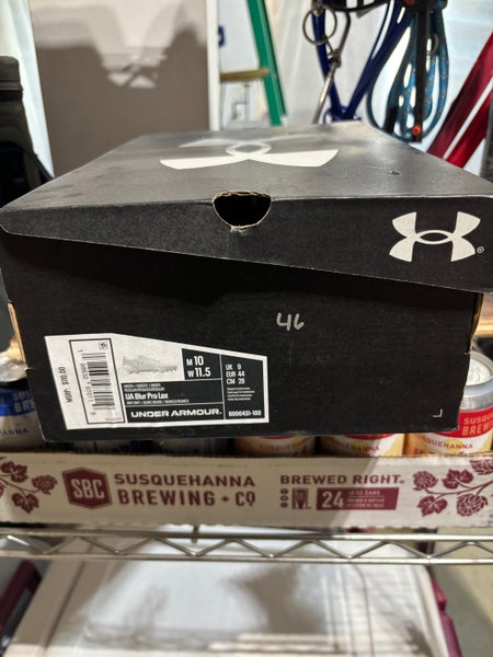 White Men's Size M 10.0 (W 11.0) Brand New UA Blur Pro Lax.