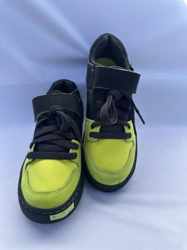 #7 Five Ten Hellcat Black/Green Mountain Bike Cycling Sneakers US 8 EU 41