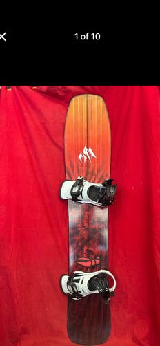 Snowboard: Jones Snowboard Freeride With Bindings Directional 158 cm (Used)
