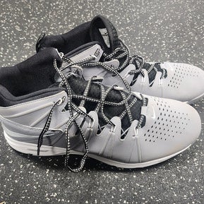 Used Nike HURRACHE LAX Cleats Mens Grey Senior 12 11849-S000039368