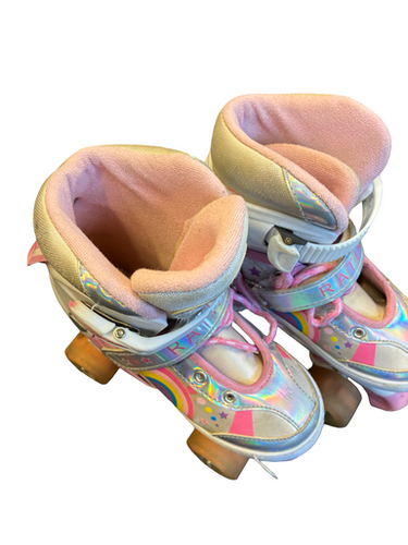 Used RATIKY ADJ Child Roller Quad Skates White Adjustable 11682-S000130338