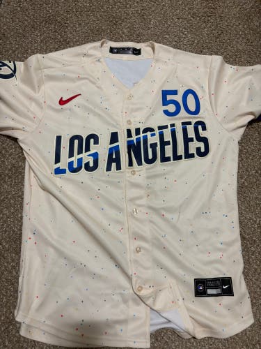 Nike Dodgers 2025 City Connect Jersey Mookie Betts #50