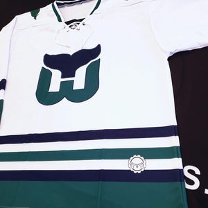Team set of 9 Adult sublimated hockey Jersys Whalers