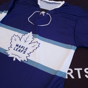 Team set of Adult sublimated hockey Jersys Leafs