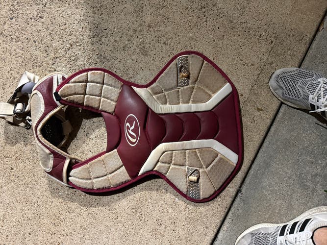 Rawlings Pro Preferred MLB baseball catchers gear leg guards Cardinal 15.5" PROI