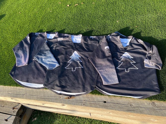 Sublimated Black Hockey Jersey Lot - XL, Large and Medium