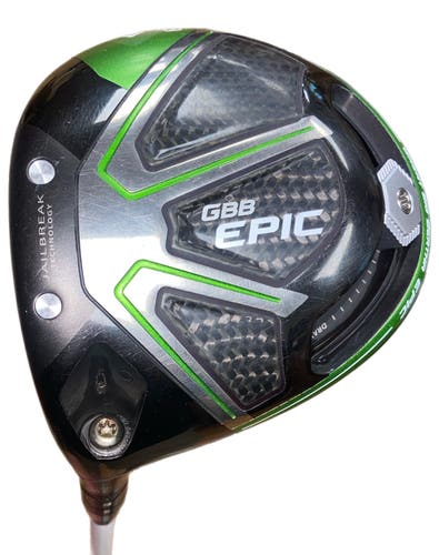 Callaway GBB Epic Left Hand Driver Regular Flex 9.5 Loft Even Flow RipTide CB 5.5-R 50G Shaft