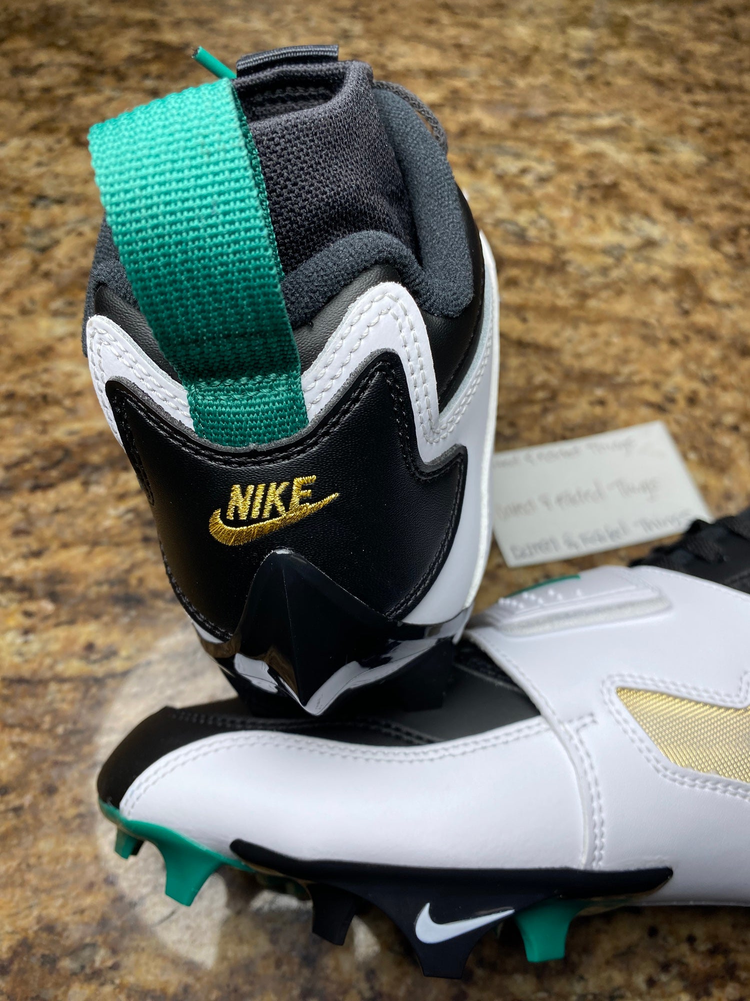 Nike Diamond Turf 93 TD Emerald Football Cleats HF5298-102 size 8.5 Prime Time Nike Diamond Turf 93 TD Cleats Emerald HF5298-102 main image 4