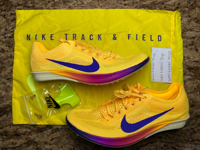 NEW Nike Men Size 9 ZoomX Dragonfly 2 Track Bag & Spikes Citron Pulse FD8413-800