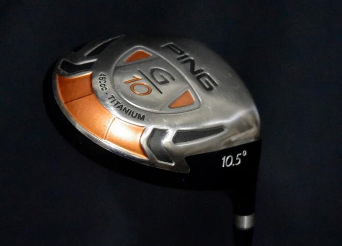 PING G10 DRIVER LOFT: 10.5 SHAFT: REGULAR LENGTH: 45.5 IN RIGHT HANDED