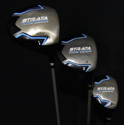 CALLAWAY STRATA DRIVER WOOD SET 3 LOFT: 10.5 SHAFT: W LENGTH: (D) 44 IN RH