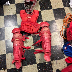 Red Easton Catcher's Set (Used)