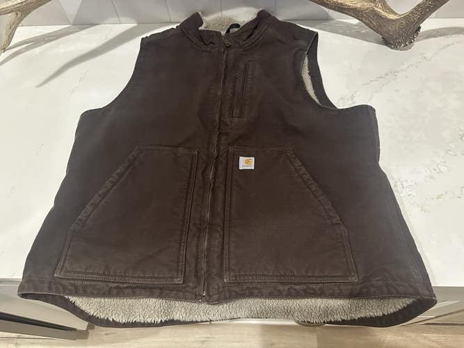 Carhartt Sherpa Lined Vest Size Large