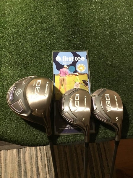 Adams Ladies Idea A7 OS Woods Set (Driver, 3W, 5W) 45g Lightweight Graphite VGC