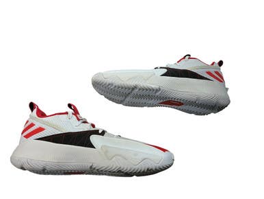 Used Adidas Basketball Shoes M White/Black/Red Senior 13 11873-S000233020