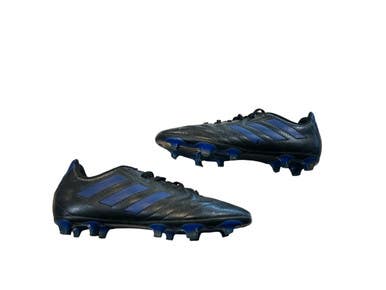 Used Adidas Soccer Cleats Black And Royal Blue Junior 05 11873-S000234440