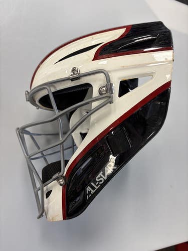 Used All Star MVP SIZE 7-7 1/2 Catchers Helmet w/Mask None One Size 11860-S000308666