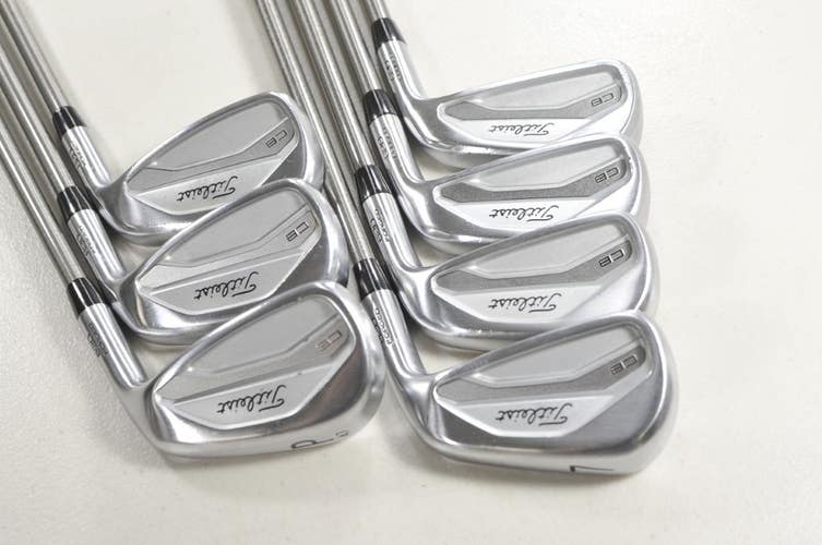 Titleist 620 CB 4-PW Iron Set Stiff Flex Right Aerotech SteelFiber 95  # 208269