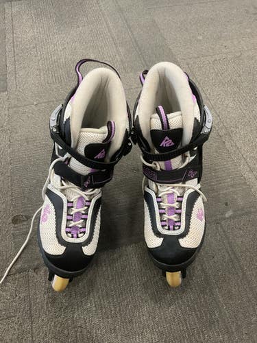 Used K2 CHARM Senior Rec Fitness Skates Purple Adjustable 11614-S000236191
