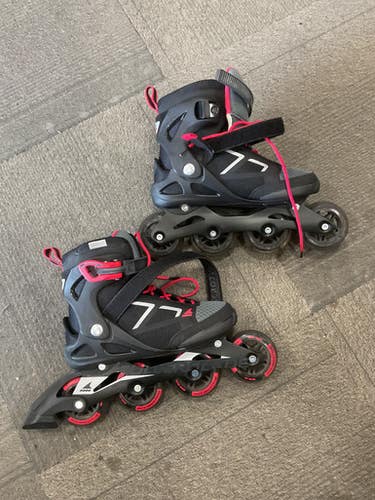 Used Rollerblade MACROBLADE 80W Senior Rec Fitness Skates Pink Senior 7 11614-S000236126