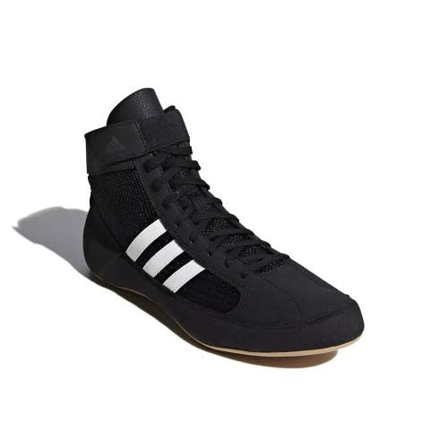 Adidas HVC 2 AQ3327 Sneakers Men's Black White Mid Top Wrestling Shoes DDK1077