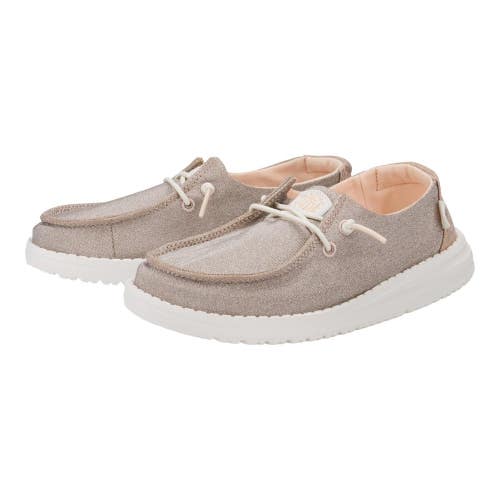 Hey Dude Wendy 40830-7D9 Loafers Youth 1Y Rose Gold Moc Toe Casual Shoes DAB309