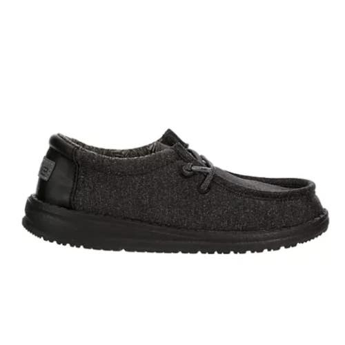 Hey Dude Wally 40041-001 Sneaker Toddlers 11C Black Moc Toe Slip-On Shoes DAB311