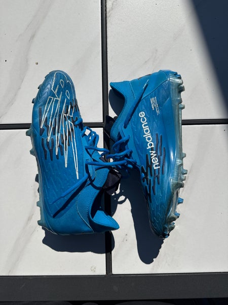Blue Men's Size M 11.0 (W 12.0) Adult New Balance Burn X3 Low Top Turf Cleats (Used)