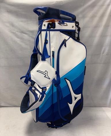 Used Mizuno 5 WAY LEATHER STAND BAG Mens Stand Bag White 11490-S000272851