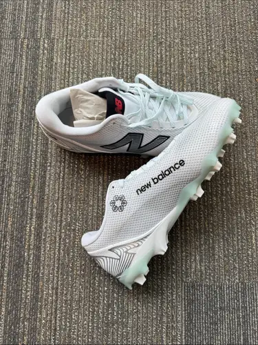 New Balance FreezeLX v5 Low Lacrosse Cleats, White