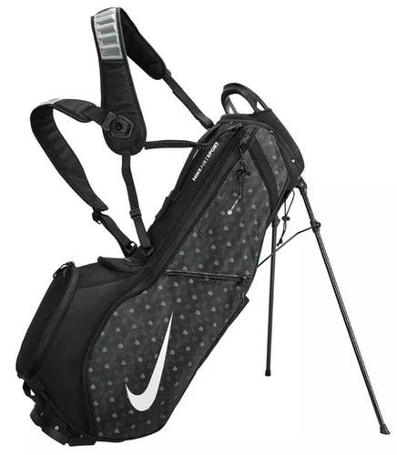 Nike 2026 Air Sport 2.0 Golf Carry Stand Bag 4-Way Top Black/Iron Grey/White NEW