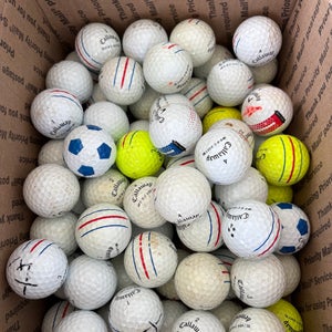 CALLAWAY ERC SOFT of AAA (3A) golf balls - 50 Pack - WHITE - YELLOW MIX - FREE SHIPPING