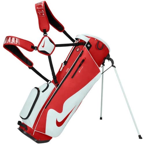 Nike 2026 Air MAX Lite Golf Stand Bag Color: University Red/Pure Platinum NEW