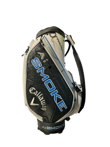 Used Callaway PARADYM AI SMOKE Mens Cart Bag White 10743-S000484779