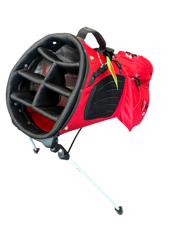 Used ONCORE 6 WAY Mens Stand Bag Red 11682-S000132158