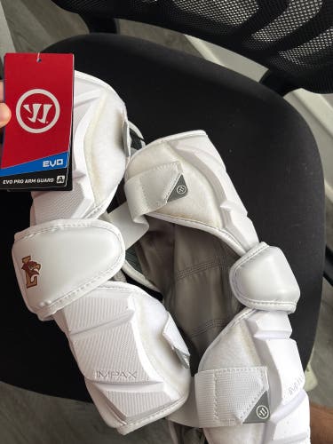 Custom Lehigh Lacrosse Large Adult Warrior Evo Pro Arm Pads (New)